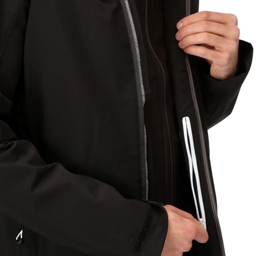 Regatta Mens Birchdale Waterproof Walking Jacket - Black Magnet - XXL