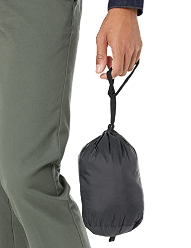 Amazon Essentials Men's Lightweight Water-Resistant Packable Hooded Puffer Jacket, Black, S