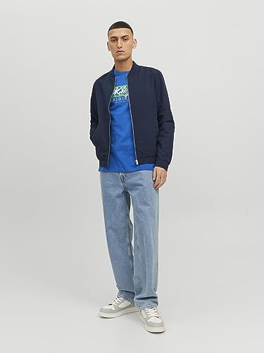 JACK & JONES Men's Jjeroy Bomber Jacket, Blazer Navy, L
