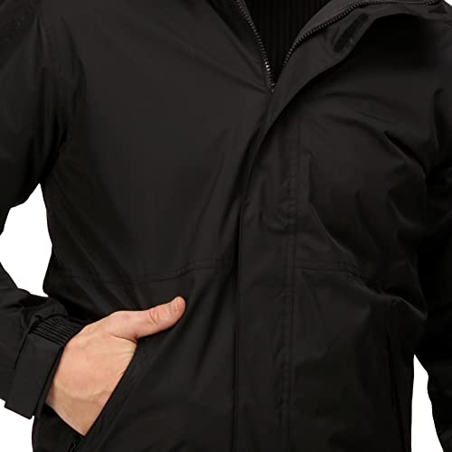 Regatta Professional Mens Dover Fleece Lined Bomber Jacket - Black - XL