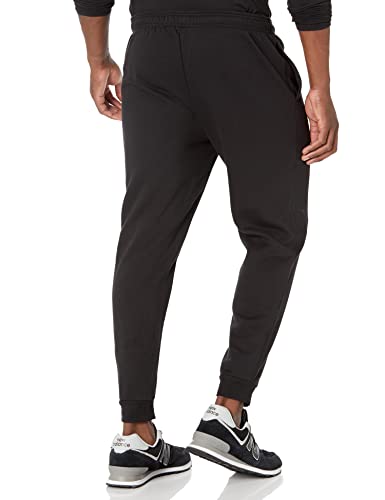 Amazon Essentials Men's Fleece Jogger Bottom, Black, L