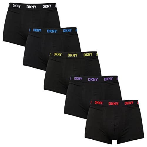 DKNY Men's Scottsdale Boxer Shorts, Black, L UK
