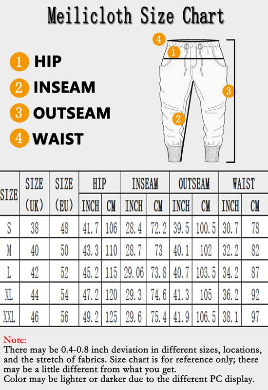 Meilicloth Mens Tracksuit Bottoms Sweatpants Graphic Tapered Track Gym Running Joggers Sweat Pants Smiley Face Athletic Pants with Drawstring Black Large