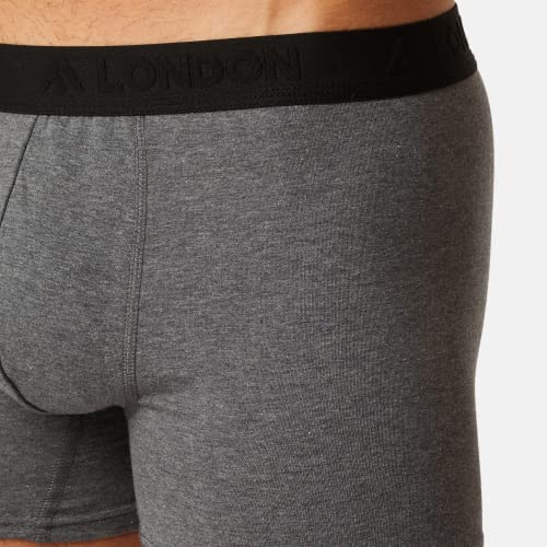 FM London (5-Pack) Mens Boxers with HyFresh Odour Protection Technology - Breathable Mens Underwear Suitable all Occasions - Tagless Mens Boxers Shorts Multipack Designed for a 24hr Wear - Super Soft