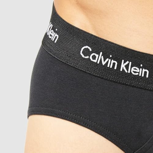 Calvin Klein Men 3P HIP BRIEF Black (Black With Black Wb Xwb) L