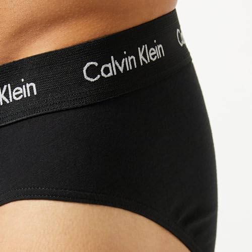 Calvin Klein Men 3P HIP BRIEF Black (Black With Black Wb Xwb) L