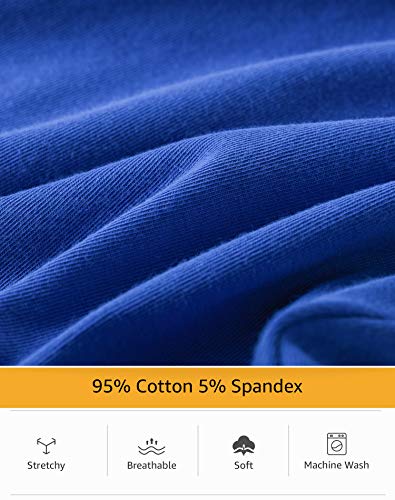 INNERSY Mens Boxer Shorts Cotton Pants Underwear Long Leg Trunks Multipack Rainbow Briefs 7 Pack (L, Rainbow)