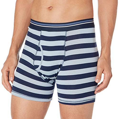 Amazon Essentials Men's Tag-Free Boxer Briefs, Pack of 5, Floral Print/Pineapple/Stripes, L