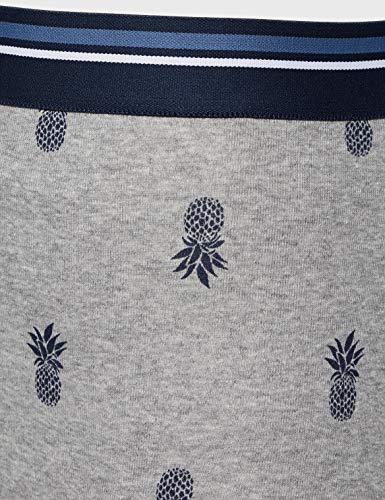 Amazon Essentials Men's Tag-Free Boxer Briefs, Pack of 5, Floral Print/Pineapple/Stripes, L