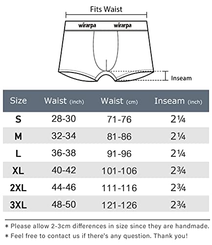 wirarpa Men's Hipster Boxer Shorts Cotton Stretch Underwear Trunks for Men Pack of 4 Multicoloured Small