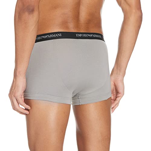 Emporio Armani Men's Cc717-111357 Trunk Pack of 3 , Multicolor (White/Black/Grey 02910), L UK