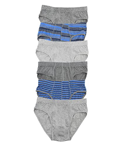 Sock Stack Mens Striped Slip Briefs Cotton Stretch Underwear Pants Comfort Fit Brief Trunk For Men, 6 Pairs, X Large