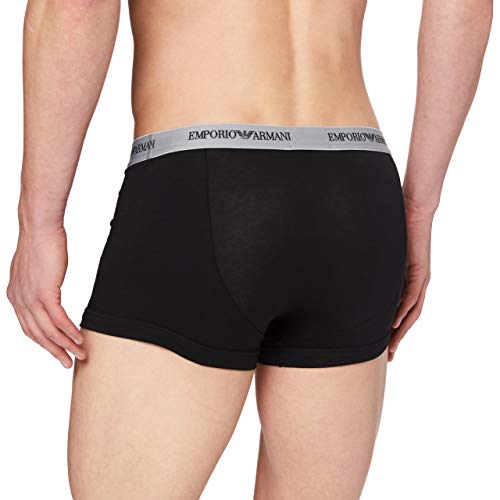 Emporio Armani Men's Cc717-111357 Trunk Pack of 3 , Multicolor (White/Black/Grey 02910), L UK