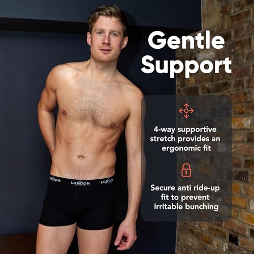 FM London (4/8-Pack) Mens Boxers with Elastic Waist - Soft Boxer Shorts Men with HyFresh Technology for Odour Protection, Stretch Fit Mens Underwear for Everyday Wear - Fitted Hipster Boxers for Men