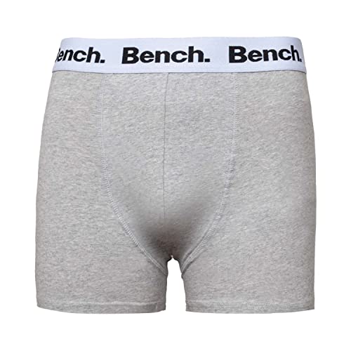 Bench - Mens 'MARCOS' Everyday Essentials Multipack Boxer Jersey Shorts, Classic Fit 7 Pack Casual Trunks, Underwear Gift Set (M, Marcos/Assorted)