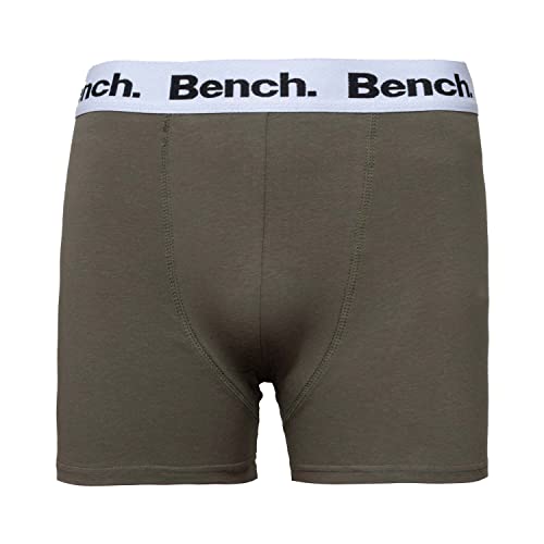 Bench - Mens 'MARCOS' Everyday Essentials Multipack Boxer Jersey Shorts, Classic Fit 7 Pack Casual Trunks, Underwear Gift Set (M, Marcos/Assorted)