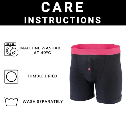 Sockstack 12 Pairs Mens Boxer Shorts Designer Black Fashion Band Underwear X Large (38-40")