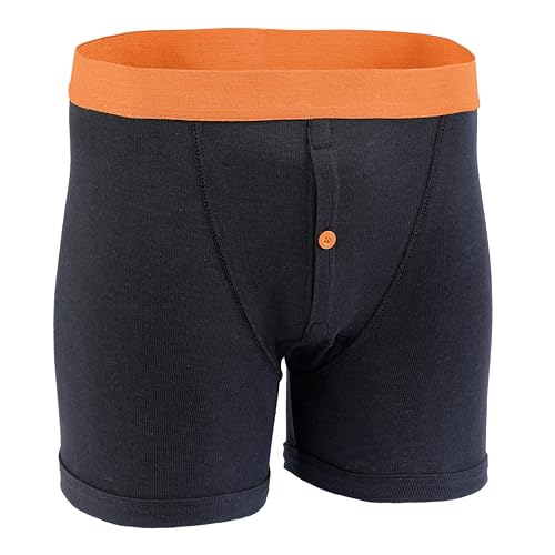 Sockstack 12 Pairs Mens Boxer Shorts Designer Black Fashion Band Underwear X Large (38-40")