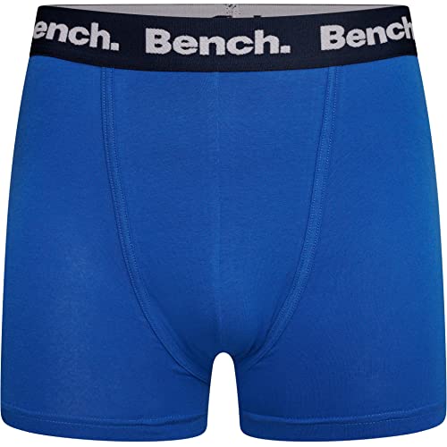 Bench - Mens Everyday 'ACURA' Multipack Essentials Breathable Stretchy Soft Cotton Rich Trunks, Classic Fit 5 Pack Boxer Jersey Shorts, Underwear Gift Set (XXL, Assorted)