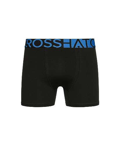 Crosshatch Mens Boxers Shorts (5 Pack) HALFHATCH Multipack Underwear Gift Set Colour Mens Trunk Boxers(M,Halfhatch - Black)