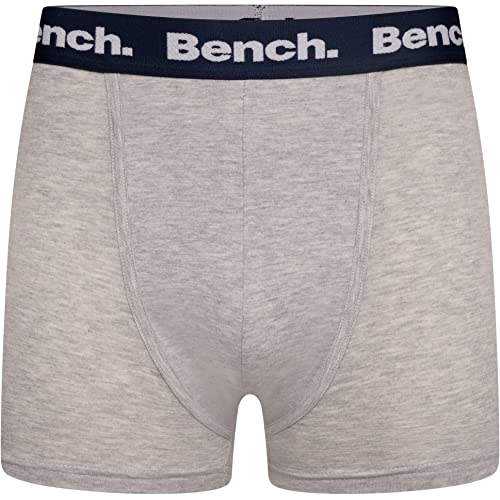 Bench - Mens Everyday 'ACURA' Multipack Essentials Breathable Stretchy Soft Cotton Rich Trunks, Classic Fit 5 Pack Boxer Jersey Shorts, Underwear Gift Set (XXL, Assorted)