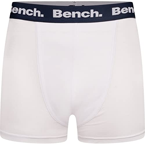 Bench - Mens Everyday 'ACURA' Multipack Essentials Breathable Stretchy Soft Cotton Rich Trunks, Classic Fit 5 Pack Boxer Jersey Shorts, Underwear Gift Set (XXL, Assorted)