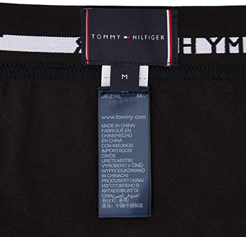 Tommy Hilfiger Men Boxer Short Trunks Underwear Pack of 3, Black (Black), L