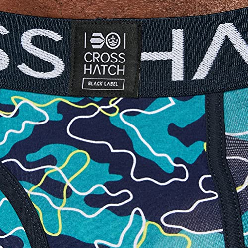 Crosshatch Men's LINAMO Boxer Shorts, Teal, M