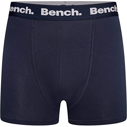 Bench - Mens Everyday 'ACURA' Multipack Essentials Breathable Stretchy Soft Cotton Rich Trunks, Classic Fit 5 Pack Boxer Jersey Shorts, Underwear Gift Set (XXL, Assorted)