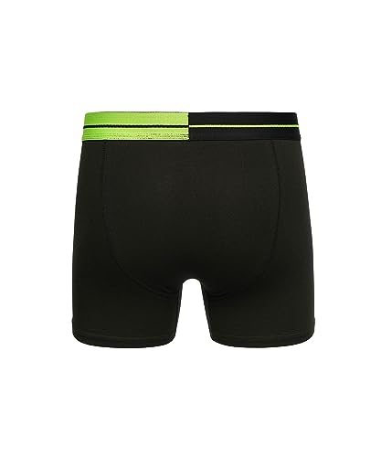 Crosshatch Mens Boxers Shorts (5 Pack) HALFHATCH Multipack Underwear Gift Set Colour Mens Trunk Boxers(M,Halfhatch - Black)