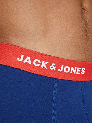 Jack & Jones Men's Jaclee Trunks 5 Pack Boxer, Surf the Web, XL UK