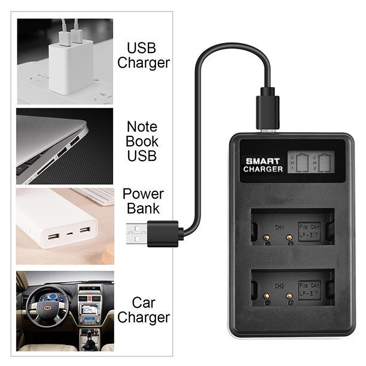 LP-E17 Battery & Dual Charger for Canon EOS