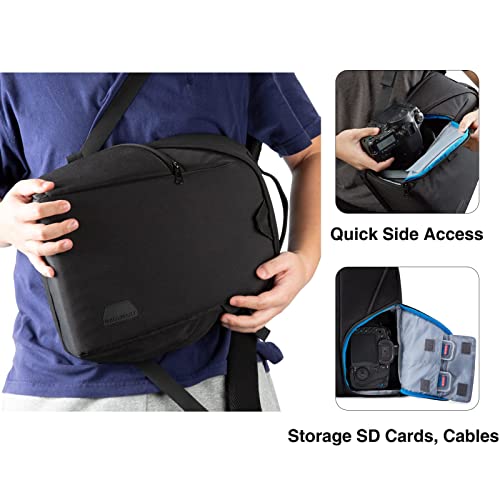 Camera Backpack with Laptop Compartment and Rain Cover