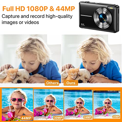 1080P Compact Digital Camera with 32GB SD Card