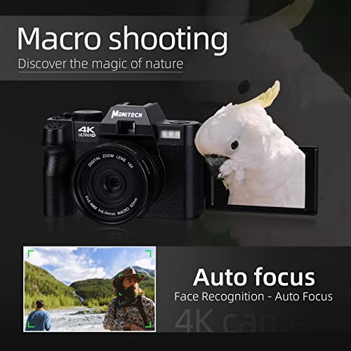 Monitech 4K Vlogging Camera with Bundle