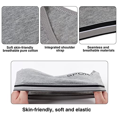 EDS Service Teen Girls Bra, 2 Pack Kids Crop Top Bra, Girls Training Bra with Removable Pad, Cotton Sports Vest for Age 8-14 Years