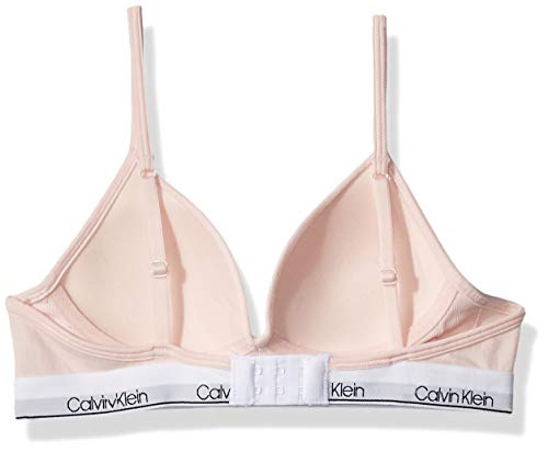 Calvin Klein Girls' Seamless Hybrid Bra Training, Opaque, Crystal Pink, 30A