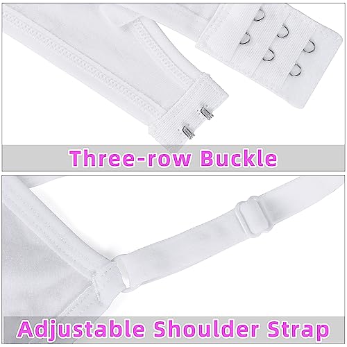 EDS Service Teen Girl Bra, Wire Free Cotton Training Bra for Kids, Soft Padded Sports Bra with Adjustable Should Strap, Crop Top for Age 12-16 Years Pack of 3