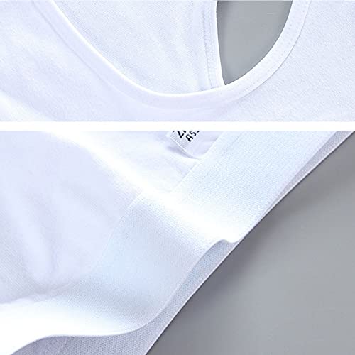 Cretty-Meet Soft and Comfortable Cotton Girls Bra Kids Underwear Sports Training Bra Crop Tops for Teenage Girls 8-16 Years - White