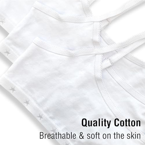 The Essentials Wardrobe Girls TEW 5 Pack Crop Top - 10/11 YRS - White