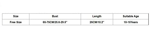 AOOPOO 4 Pack Cotton Training Bra for Girls, Girls Underwear 10-15 Years Old, Training Bras for Girls Sports Tops with Print Teenage Bra Vest White