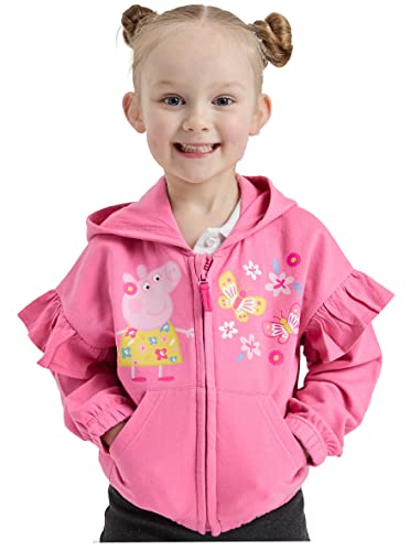 Girls Peppa Pig Zipped Hoodie Jacket (Peppa Pig, 2-3 Years)