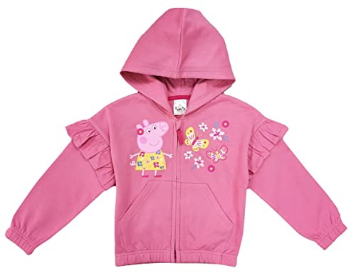 Girls Peppa Pig Zipped Hoodie Jacket (Peppa Pig, 2-3 Years)