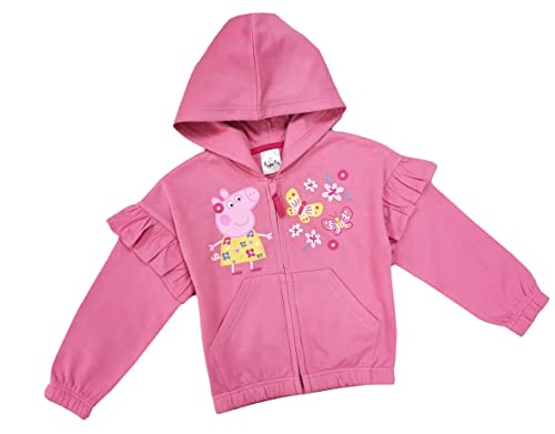 Girls Peppa Pig Zipped Hoodie Jacket (Peppa Pig, 2-3 Years)
