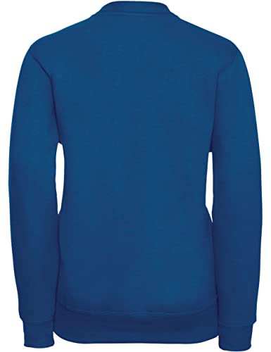 STREETWISE CLOTHING QUALITY CASUAL WEAR School Fleece Cardigan for Girls - Sweatshirt Uniform Schoolwear Shirts Crew Long Sleeve Top Button Front Pullover Cardigan - Age 7-8 Years, Royal Blue