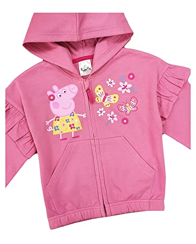 Girls Peppa Pig Zipped Hoodie Jacket (Peppa Pig, 2-3 Years)