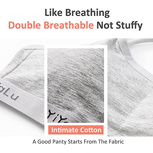 Sports Bra for Girls 3 Pieces Training Bras Sports Underwear with Removable Bust Pad and Adjustable Strap for Teenage Girls 8-14 Years