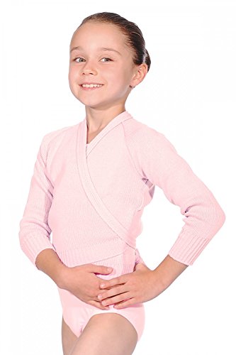 Roch Valley Acrylic Crossover Cardigan 24" Pale Pink