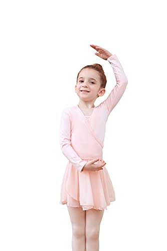 Tancefair Ballet Cardigan Dance Wrap Top Cotton Crossover Cardigan Ballet Wrap Top Long Sleeve for Girls Womens