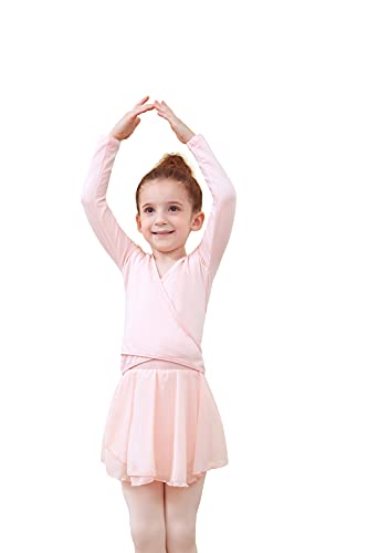 Tancefair Ballet Cardigan Dance Wrap Top Cotton Crossover Cardigan Ballet Wrap Top Long Sleeve for Girls Womens